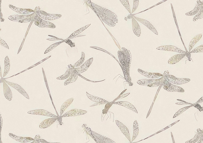 Dragonflies, Natural - Made to Measure Curtains - Image 9